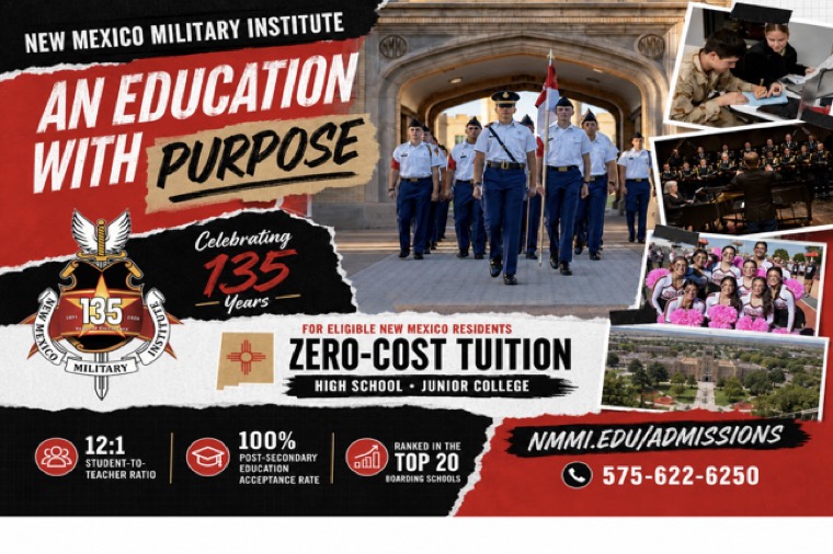 New Mexico Military Institute direct-mail postcard