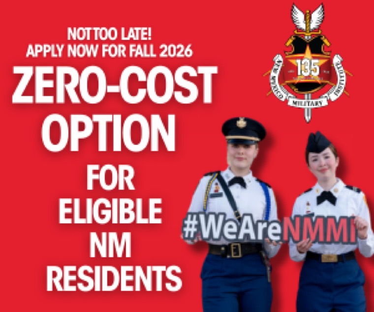 New Mexico Military Institute digital display banner