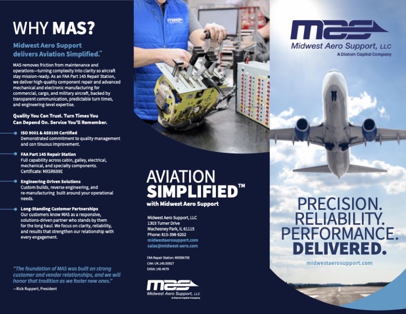 Midwest Aero Support product brochure